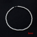 Classic Elegant White Pearl Chokers Necklace For Women