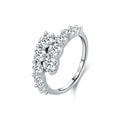 MODIAN 925 Sterling Silver Classic Luxury Round CZ - RHR1840 / 6, RHR1840 / 7, RHR1840 / 5, RHR1840 / 8, RHR1840 / 9