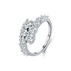 MODIAN 925 Sterling Silver Classic Luxury Round CZ - RHR1840 / 6, RHR1840 / 7, RHR1840 / 5, RHR1840 / 8, RHR1840 / 9