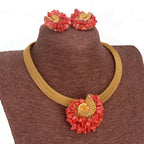 Traditional Orange / Red Coral Beads Africa Nigeri