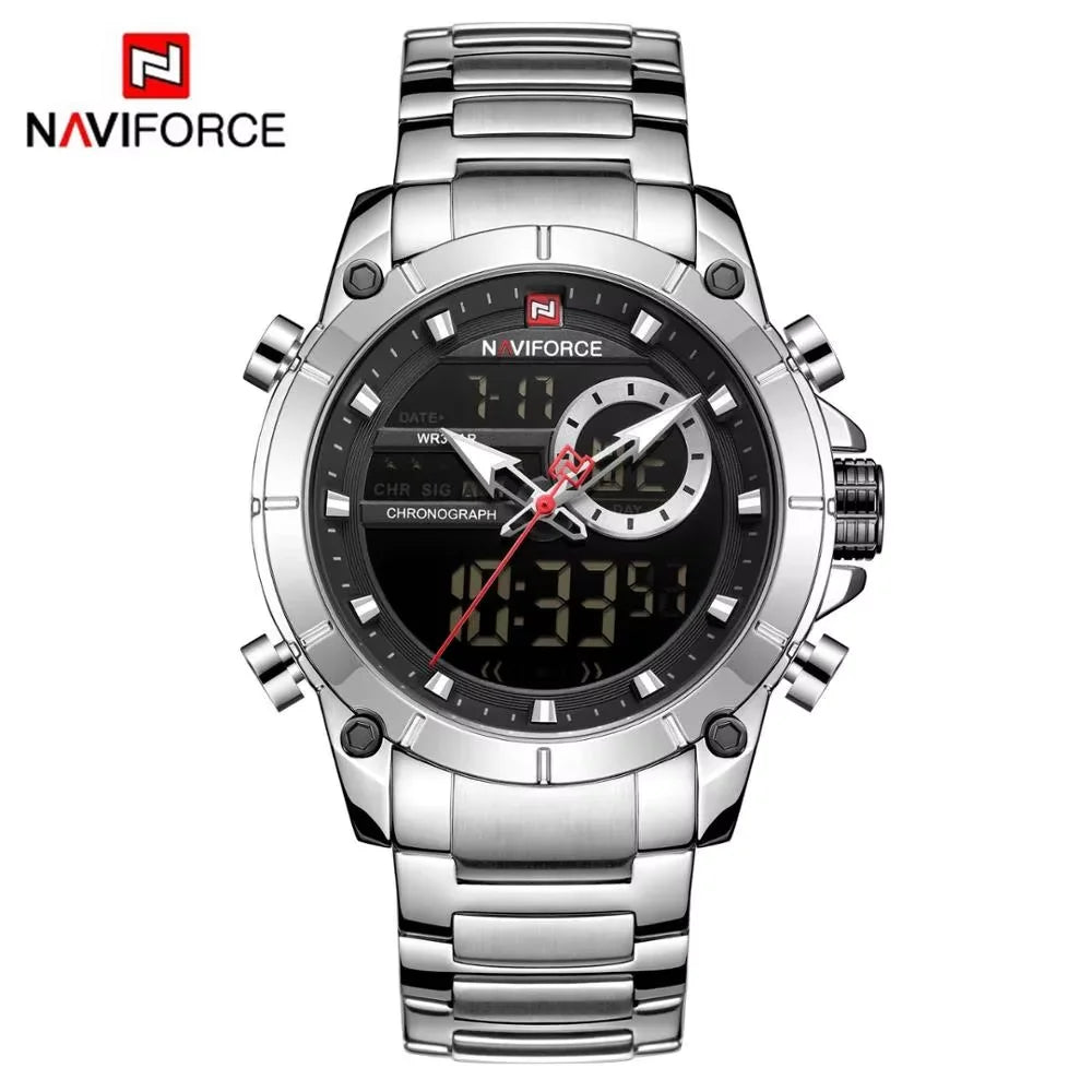 NAVIFORCE 9163 Luxury Original Sport Wrist Watch For - SB-