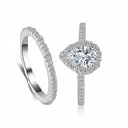 925 Sterling Silver New Women Ring Set Jewelry