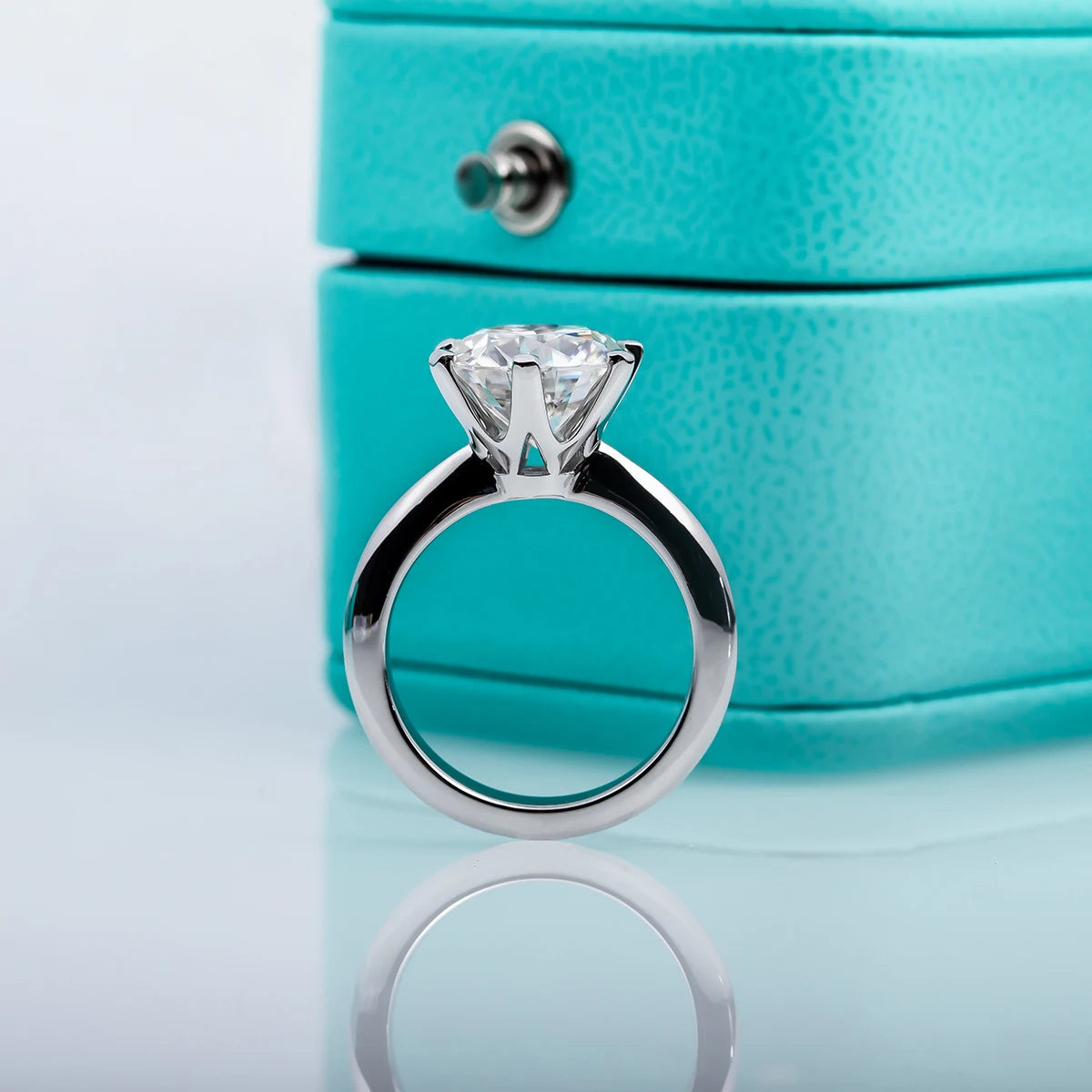 AnuJewel 1ct 2ct 3ct 5ct D Color Moissanite Engage