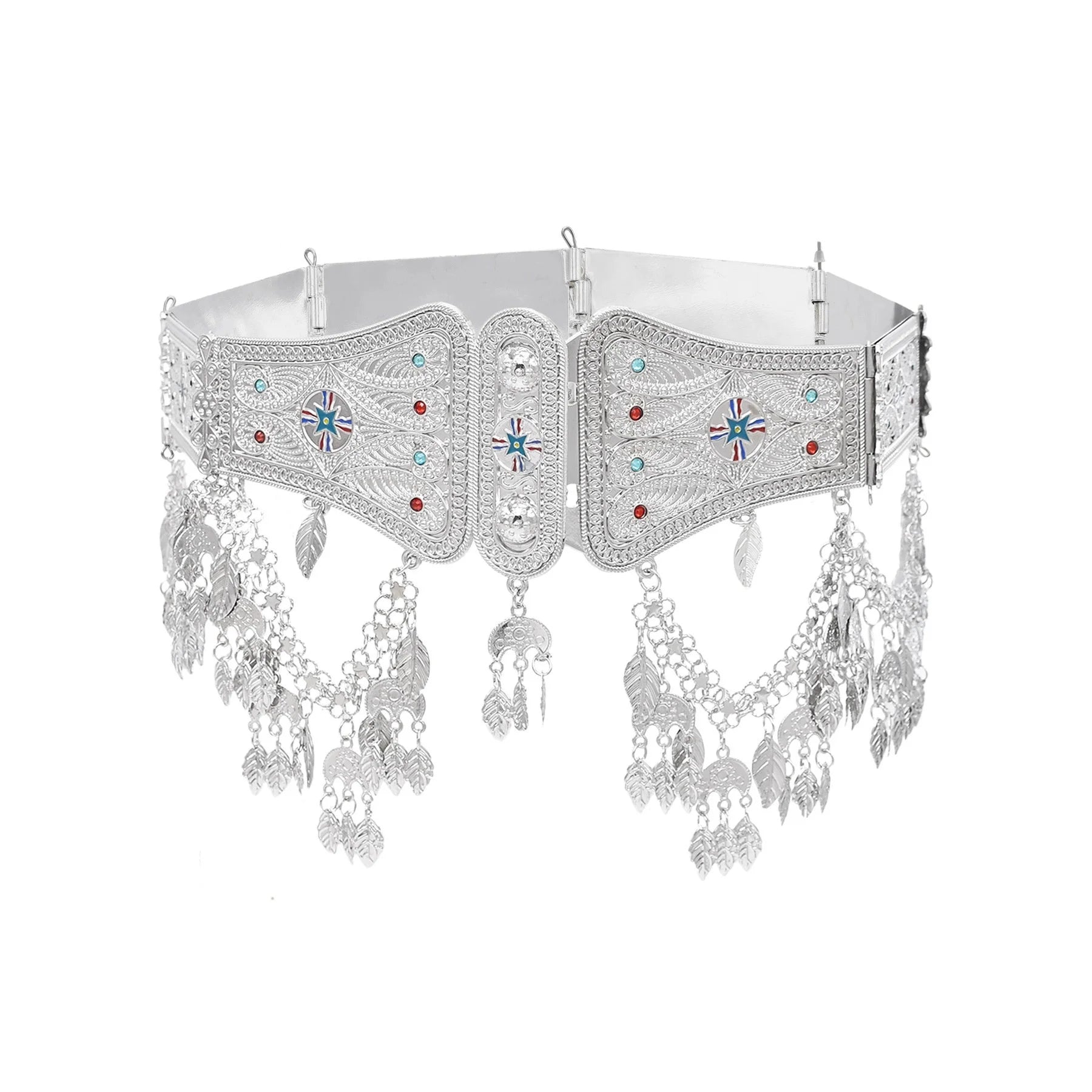 Silver Plated Assyrian National Flag Leaf Coins
