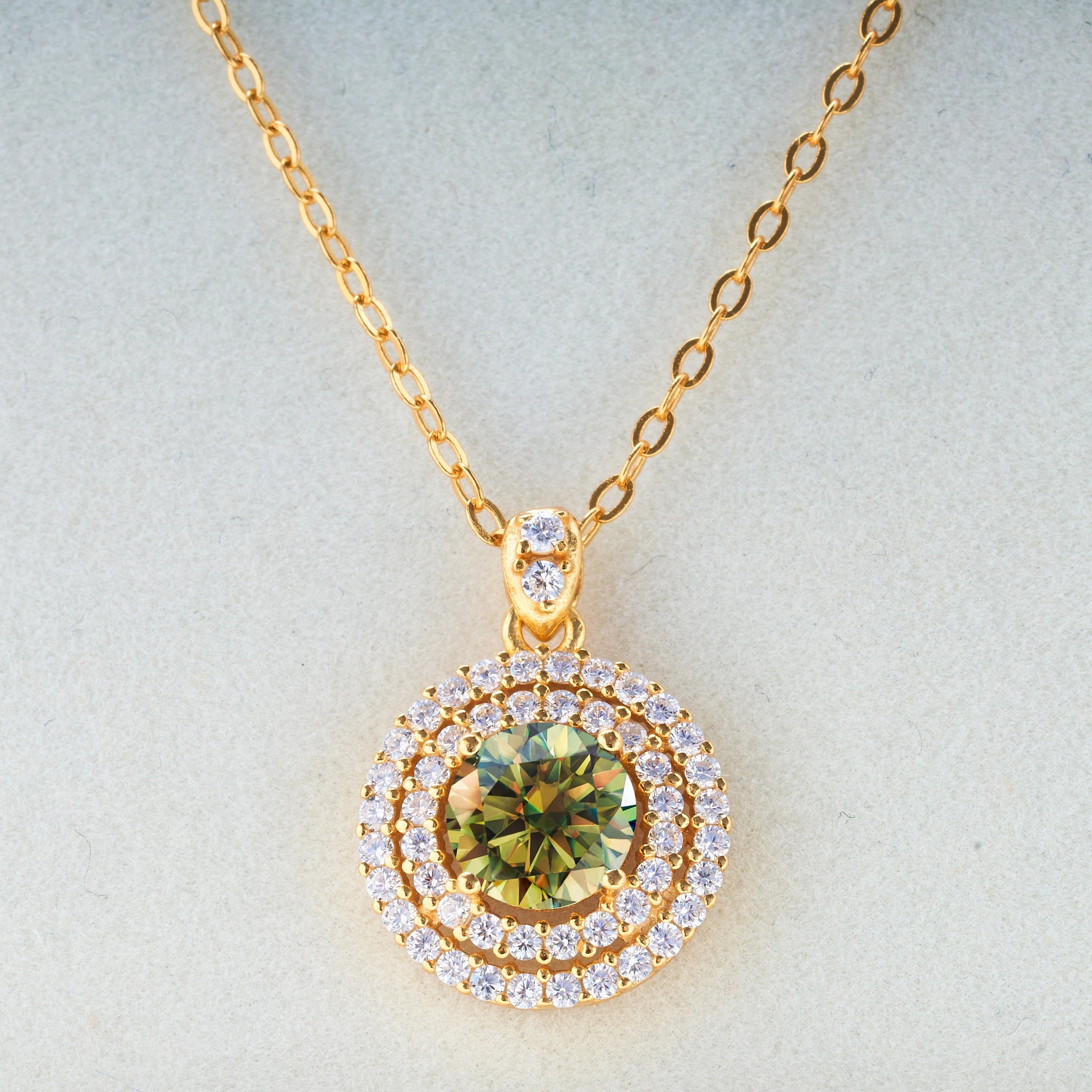 1.0 carat Certified D Color Moissanite Pendants