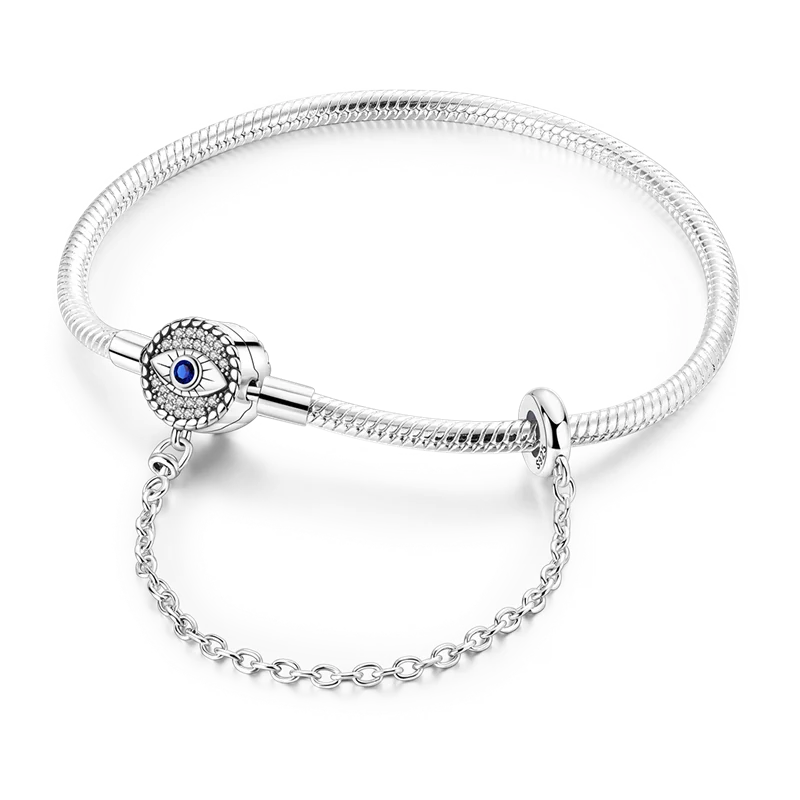 925 Sterling Silver Bracelets 17-20CM Original Golden - KTB115 / 19cm / United States, KTB115 / 20cm / United States, KTB115 / 17cm / United States, KTB115 / 18cm / United States