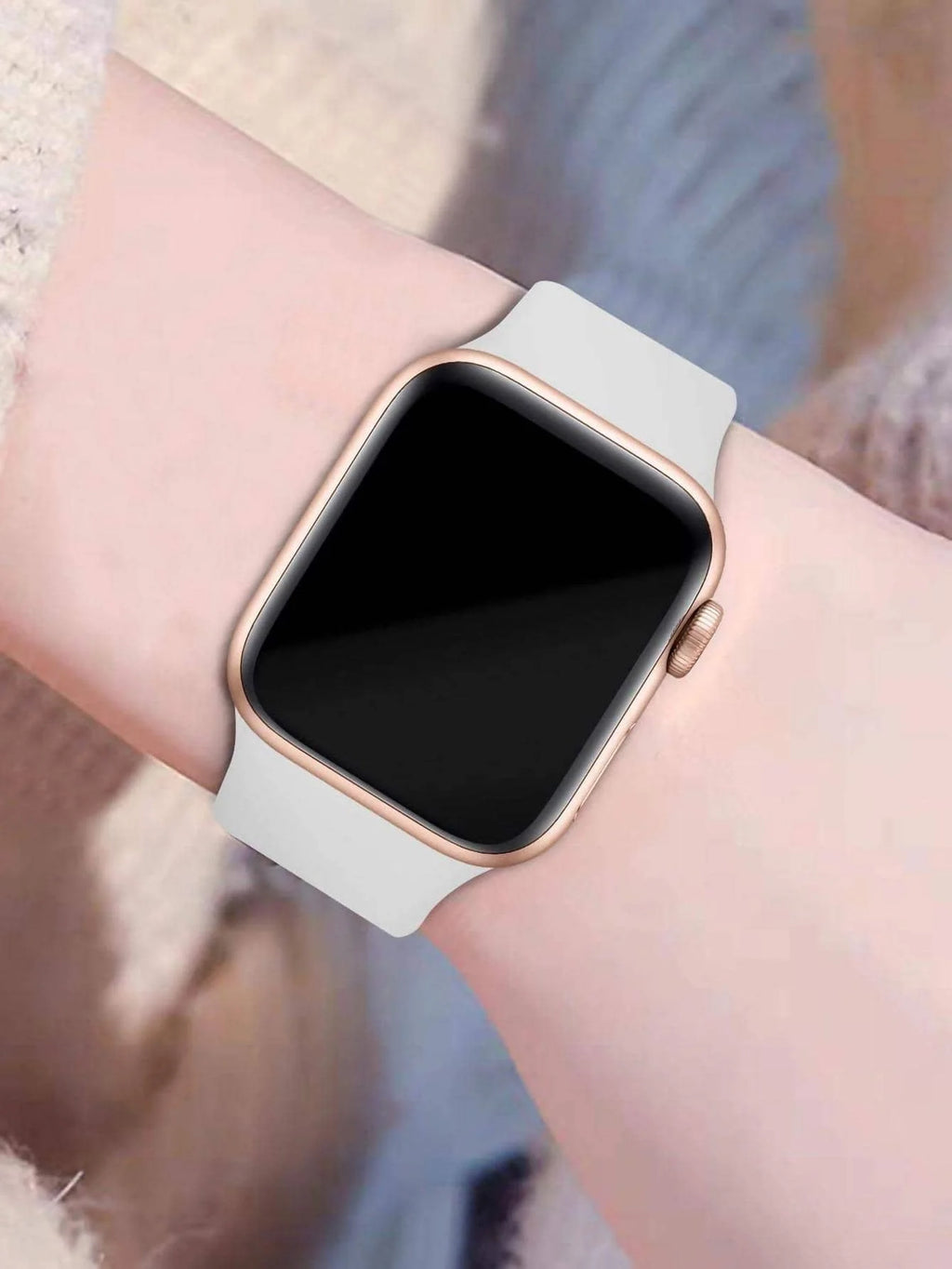 Soft Silicone Waterproof Sports Watch Band Compatible