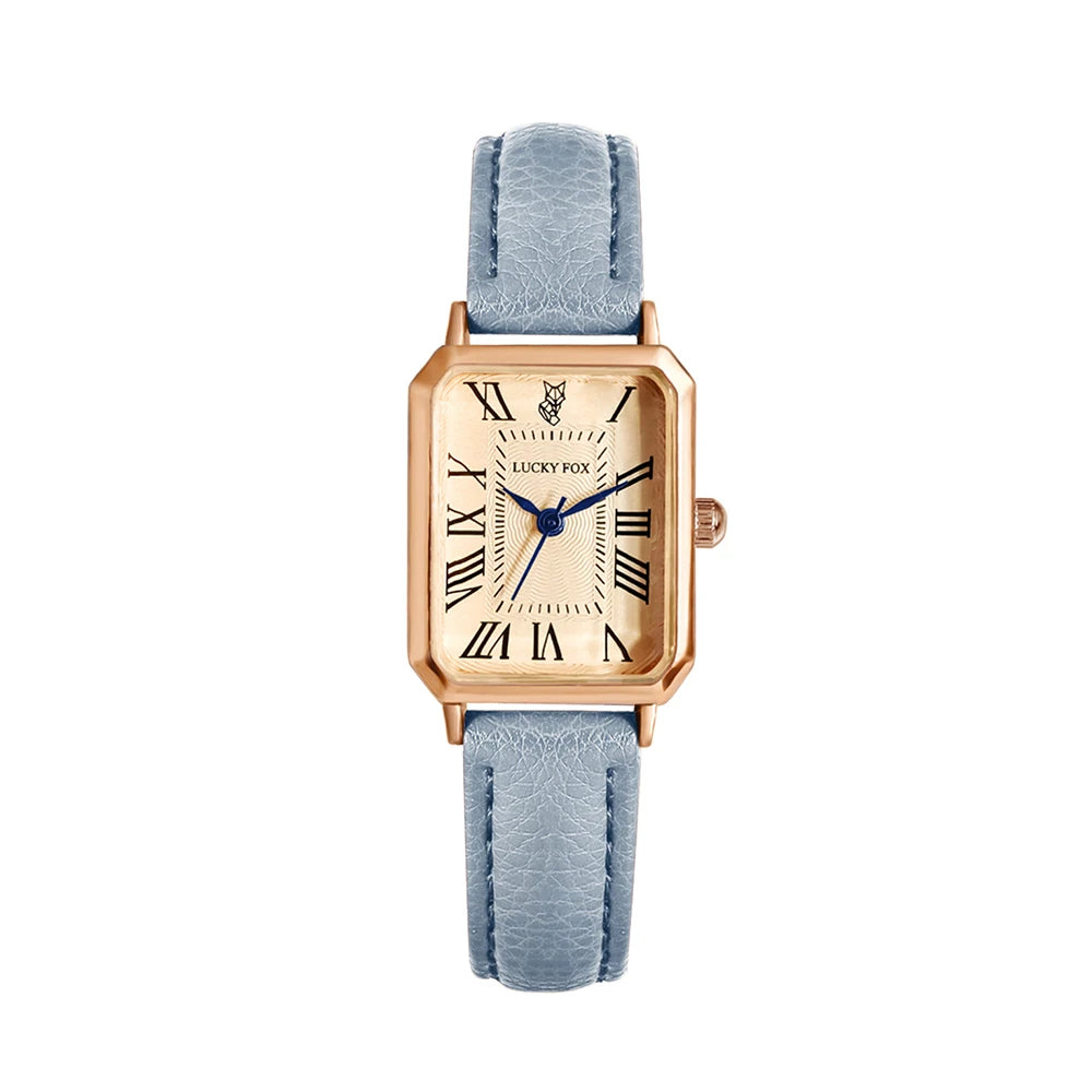 Fashion Retro Digital Dial Casual Watches Square - Sky Blue