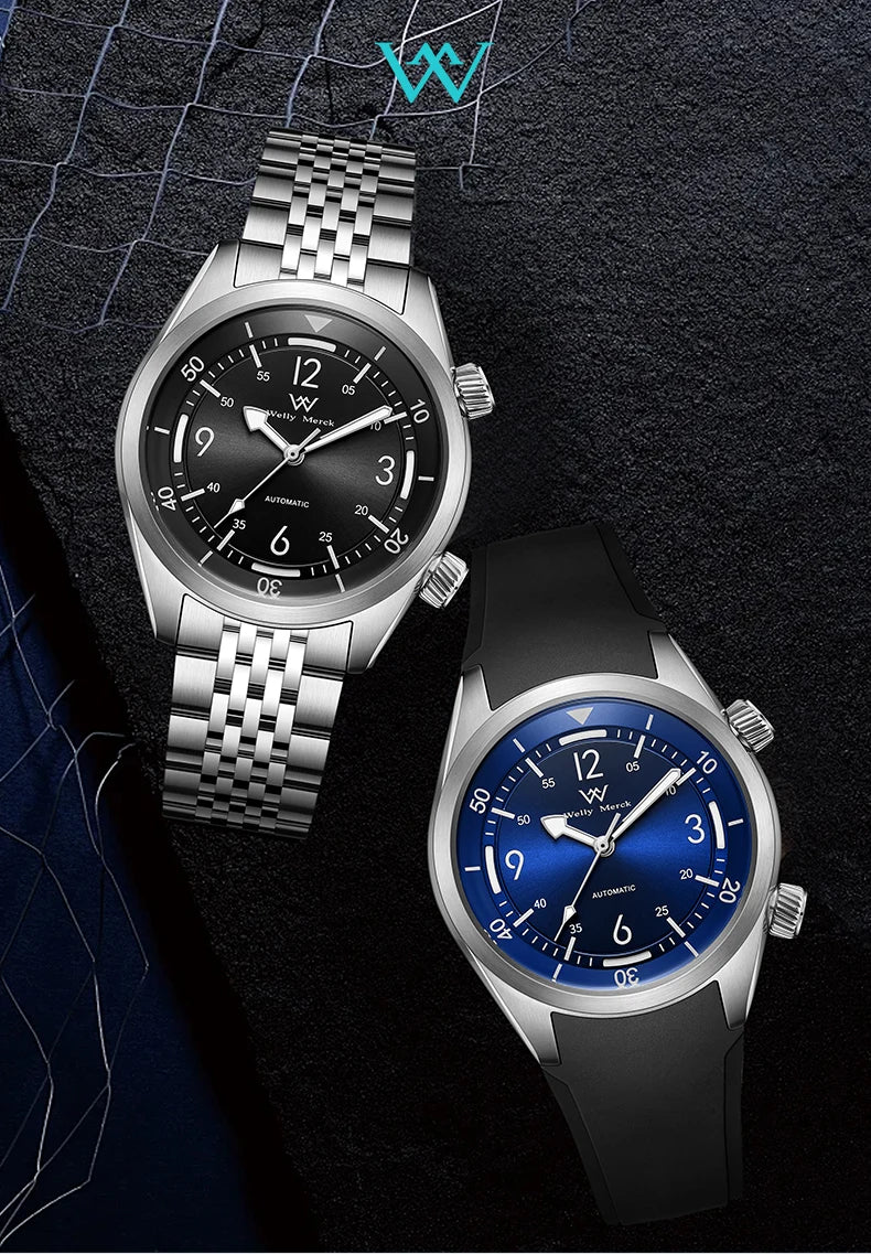 WM Watch Automatic Mechanical Watches Water Resist