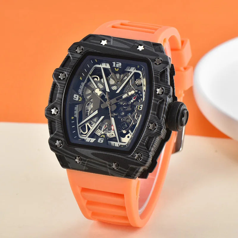 New, large dial men's quartz watch waterproof