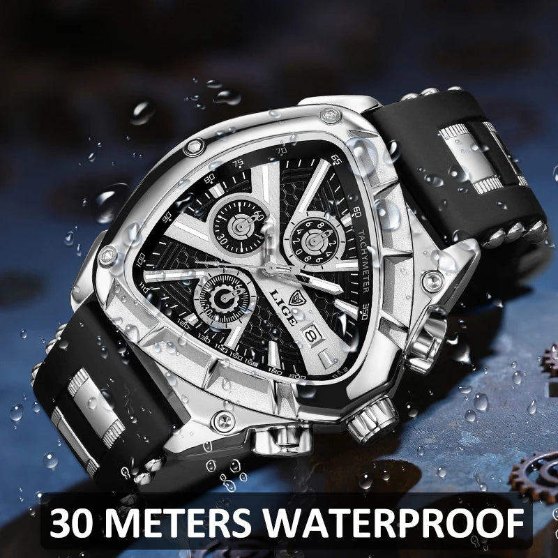 Lige Watch for Men Chronograph Casual Fashion.