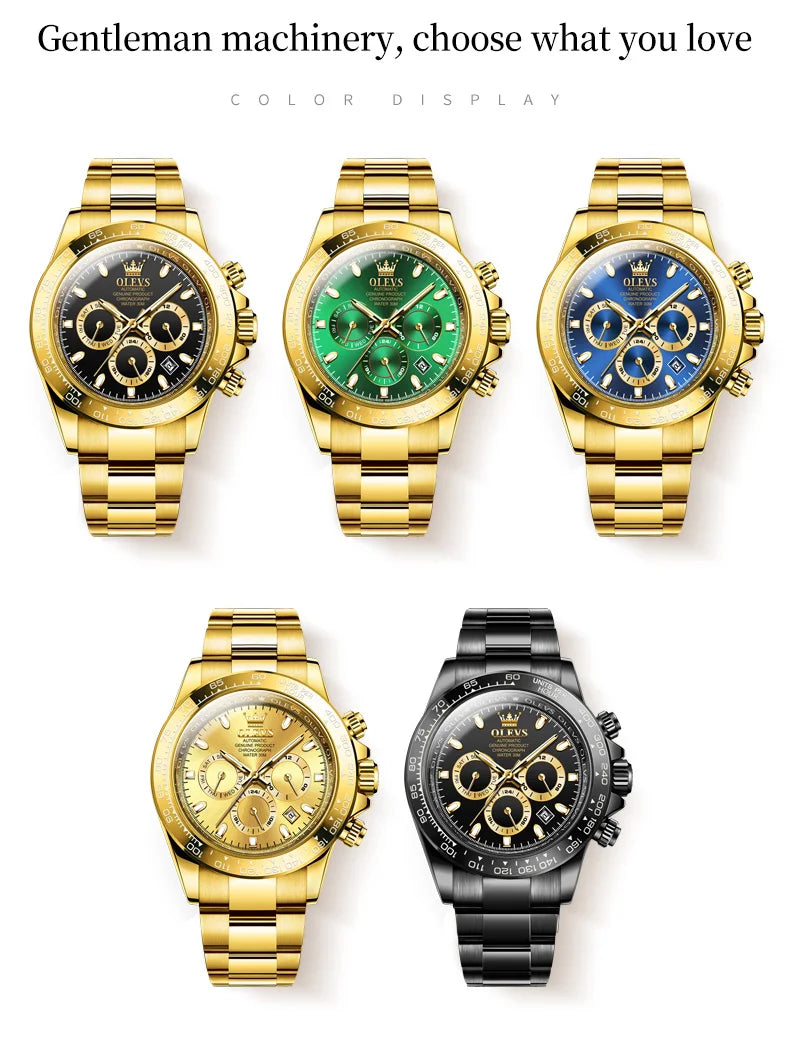 Olevs 6638 Fashion Men's Original Automatic Mechan