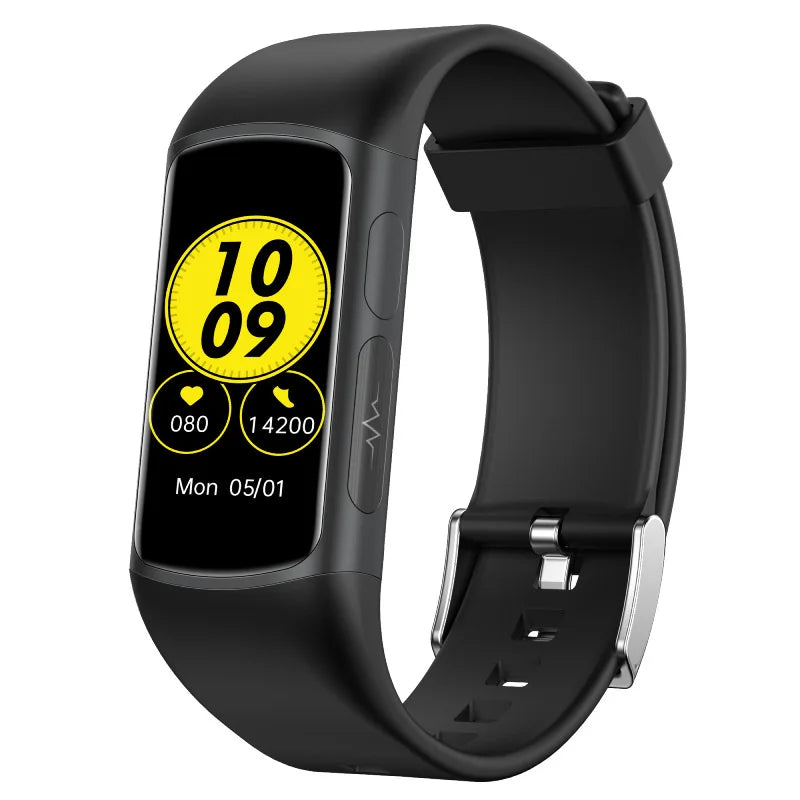 Smart Watch H8 Bracelet | Premium Jewelry - Gold Plated - black