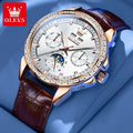 Olevs 6695 NOUVELLES Montres Homme Entièrement Multifonctionnelles