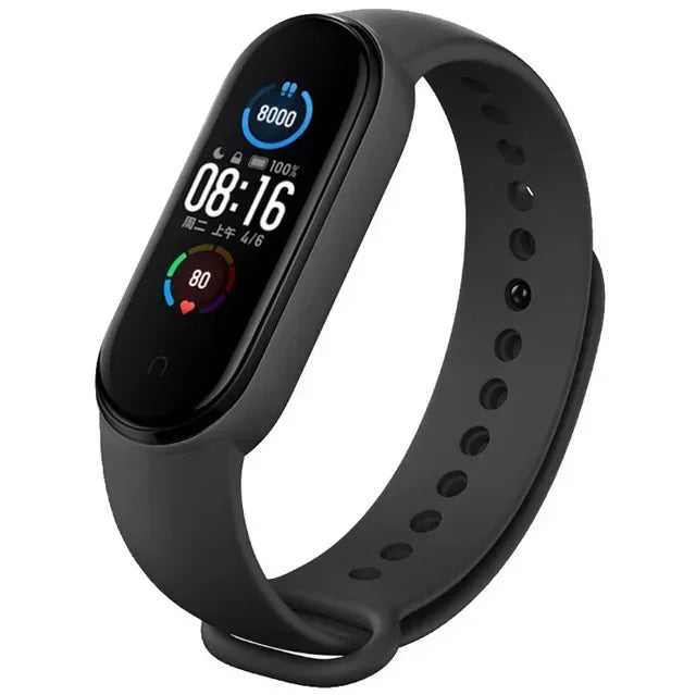 Watch Strap For Xiaomi Mi Band 7 6 5 4 3 Wristband - Black 12 / Mi band 3 4 / United States, Black 12 / Mi band 5 6 7 / United States