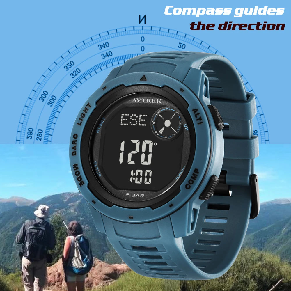 Avtrek Outdoor Digital Sports Watch Pedometer