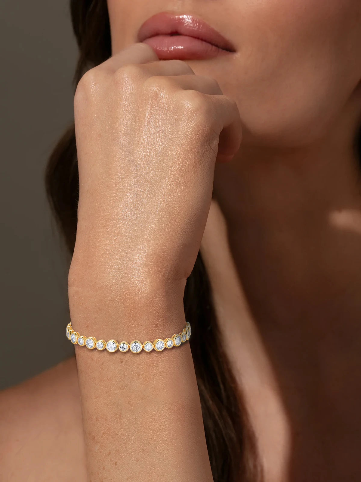 HFE 4.5mm Round Moissanite Tennis Bracelet S925