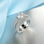 LYEE CYEE Elegant Wedding Engagement Couple Rings Set