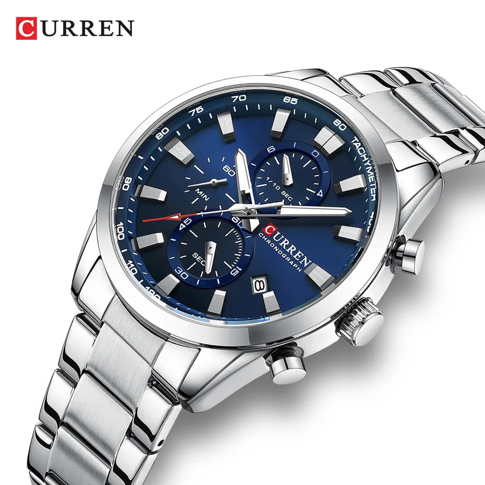 Curren 8445 Men's Multifunctional Waterproof Wrist