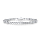 Jiuzuan 925 Sterling-Silber Tennisarmband, Hip