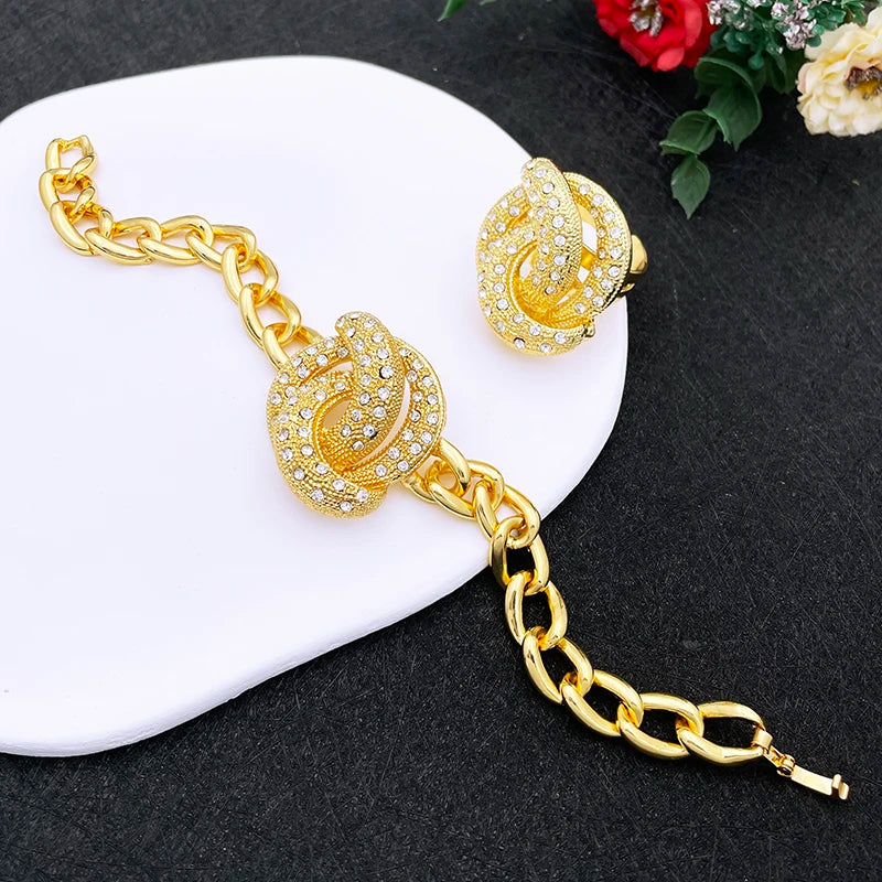 Dubai Nigeria Trending Jewelry Set For Women Luxur