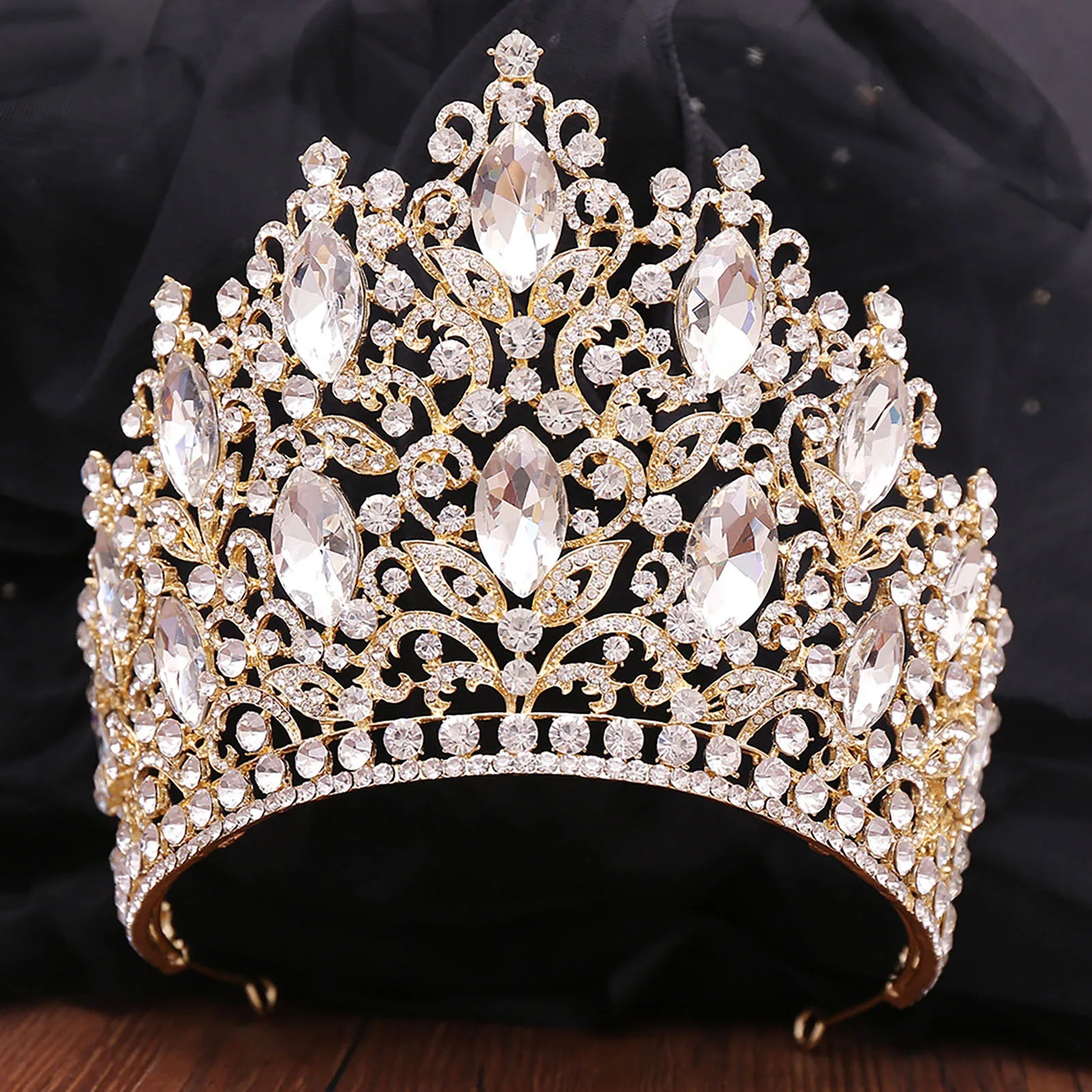 Luxury Wedding Tiaras For Bride Crystal Rhinestone