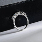 SG White Gold D Color 4mm Moissanite Ring For