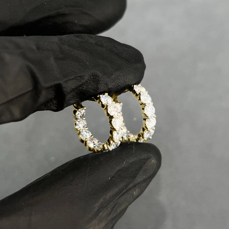 Lnkry Sparkling Full Moissanite Earring 14k
