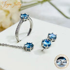 Ensemble de bijoux en moissanite JoyceJelly avec couleur D 1CT