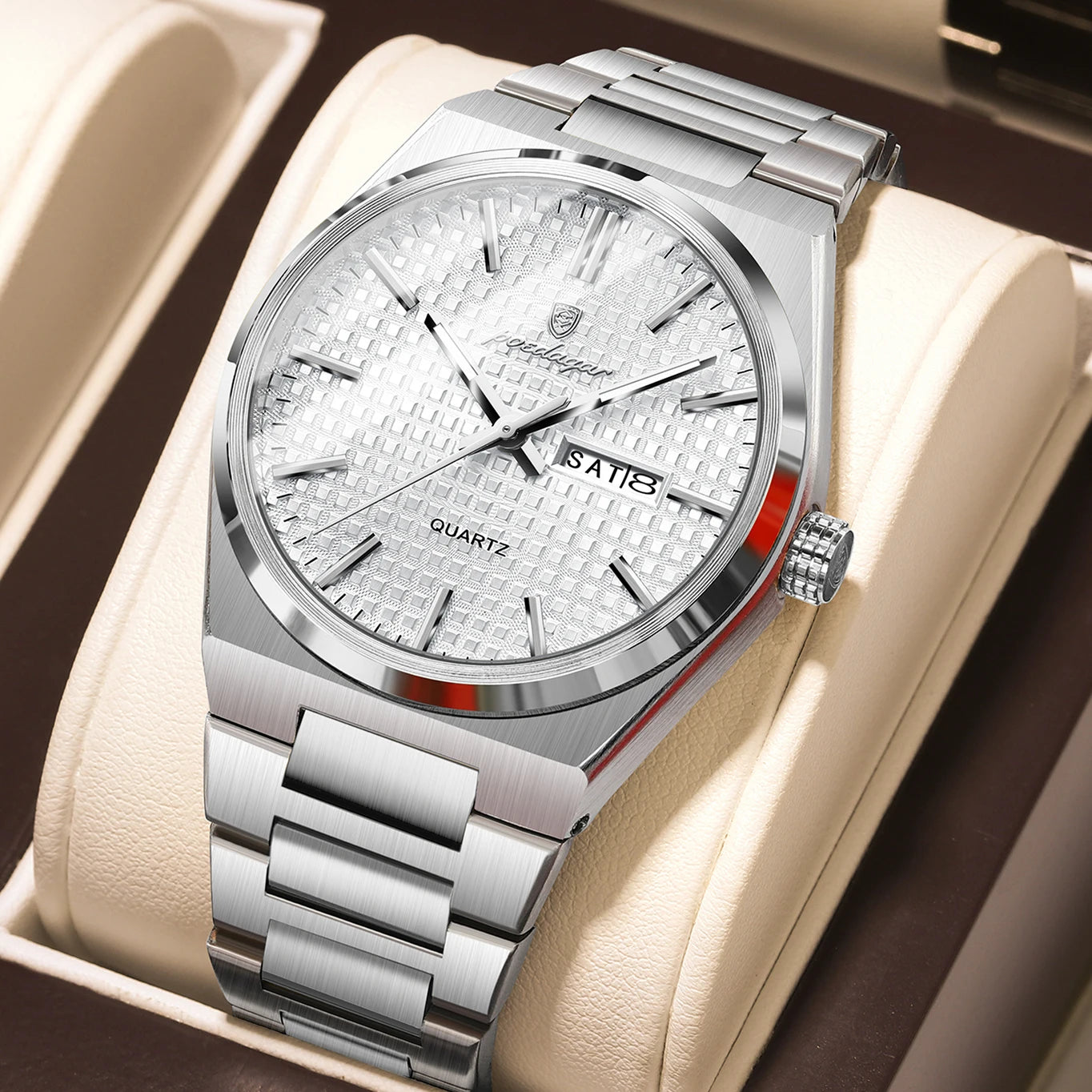 Poedagar Original Luxury Men Clock Waterproof