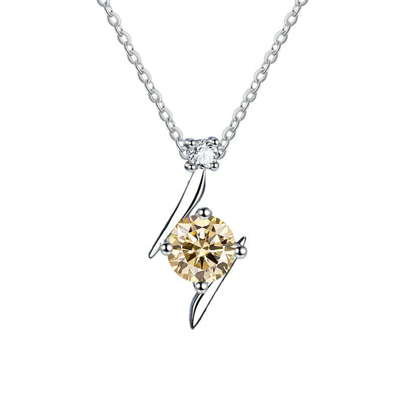1.0 carat women moissantie pendant necklace for.
