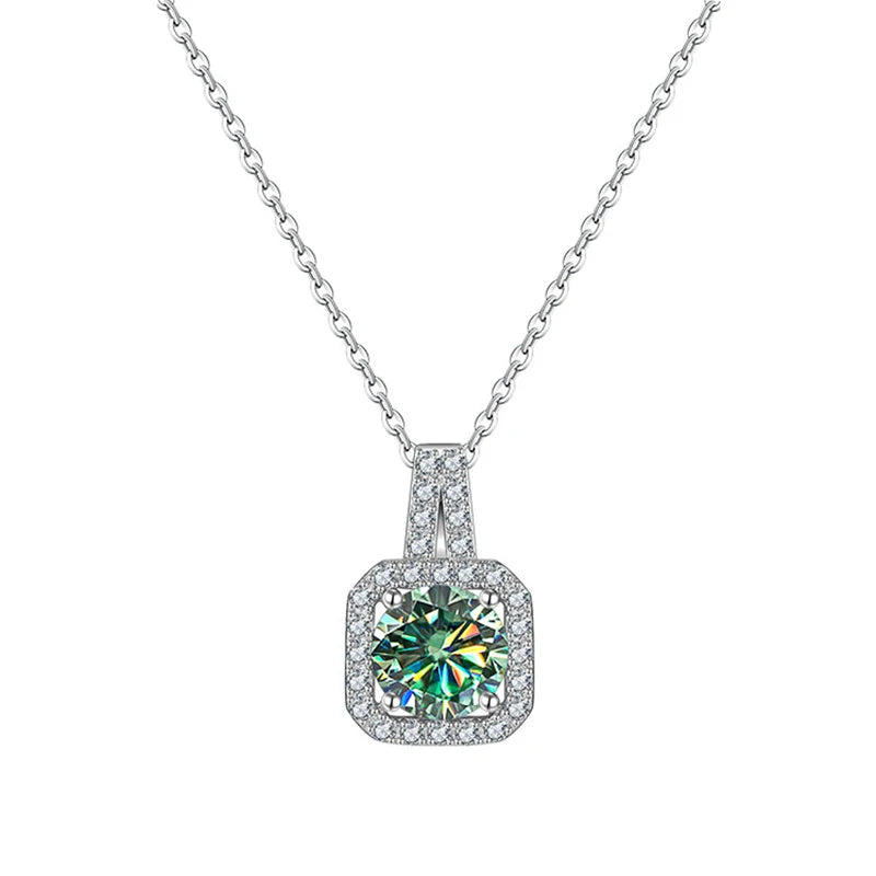 JoyceJelly Real S925 Sterling Silver 1 Carat Moiss