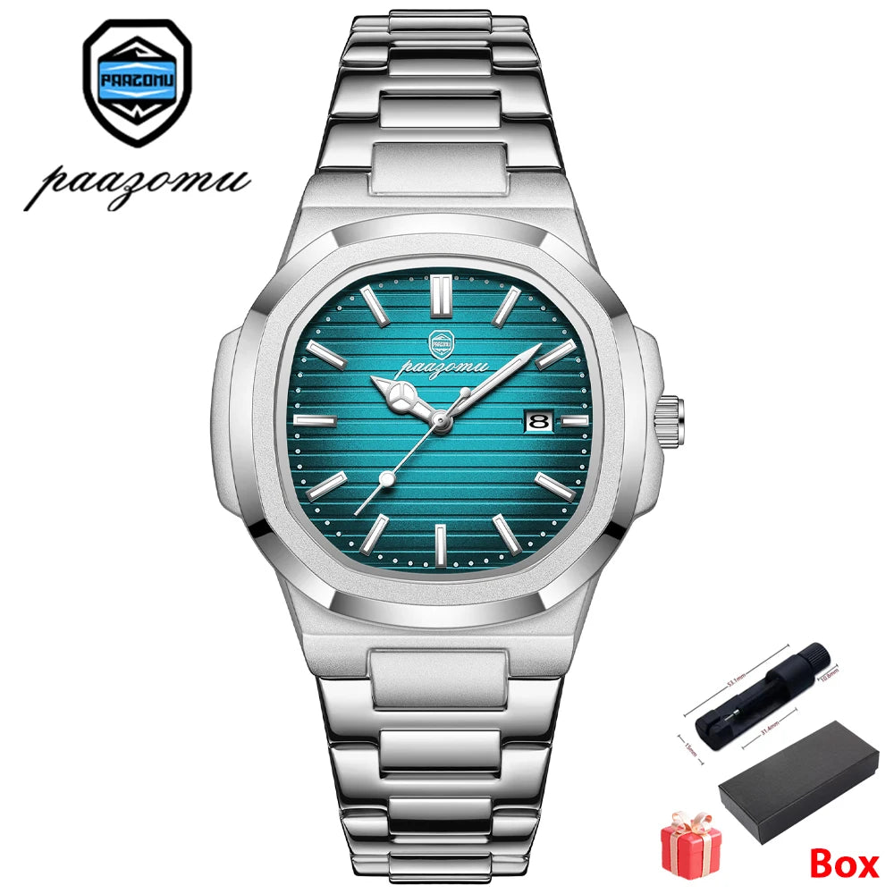2026 New For Men Fashion Brand Male Watch Waterproof - Lake Blue