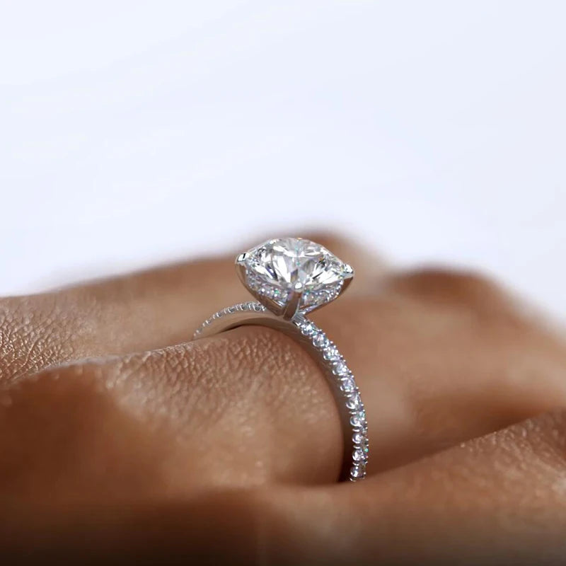 Classic 925 Sterling Sliver Engagement Wedding Promise