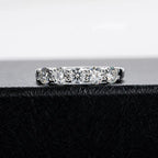 SG White Gold D Color 4mm Moissanite Ring For