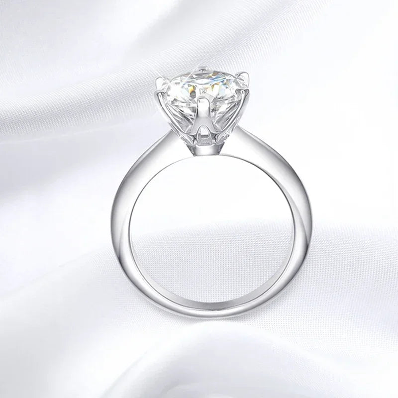 Smyoue Certified 1-5CT Moissanite Ring VVS1 Lab