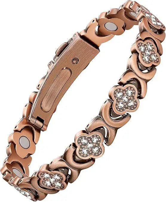 Premium Copper Bracelet for Men  Health with Grid - MH5Z-Bronze / United States
