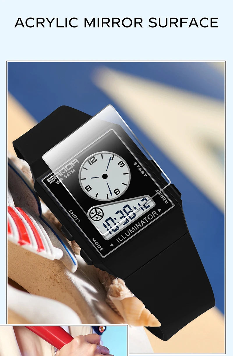 Sanda 6338 Fashion 2026 New Dual Display Electroni