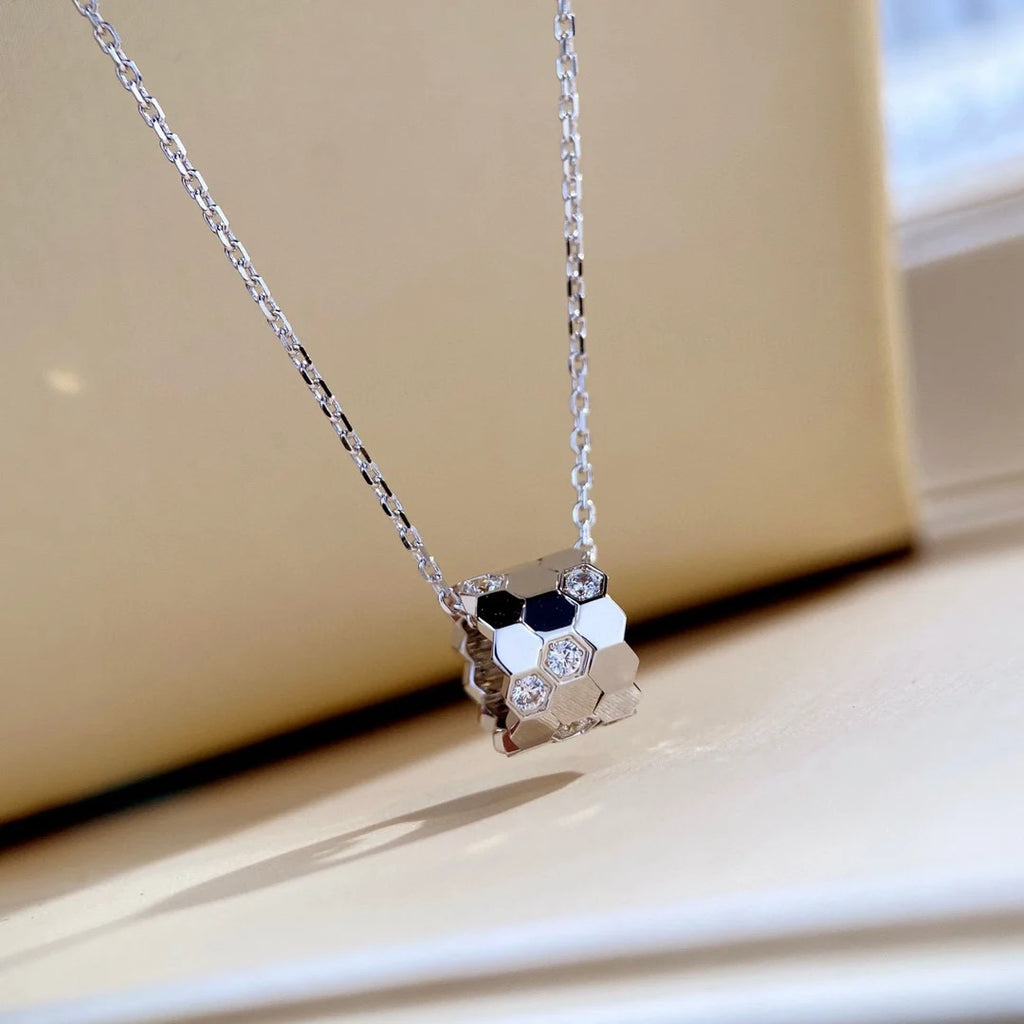 S 925 sterling silver diamond studded 18K gold premium