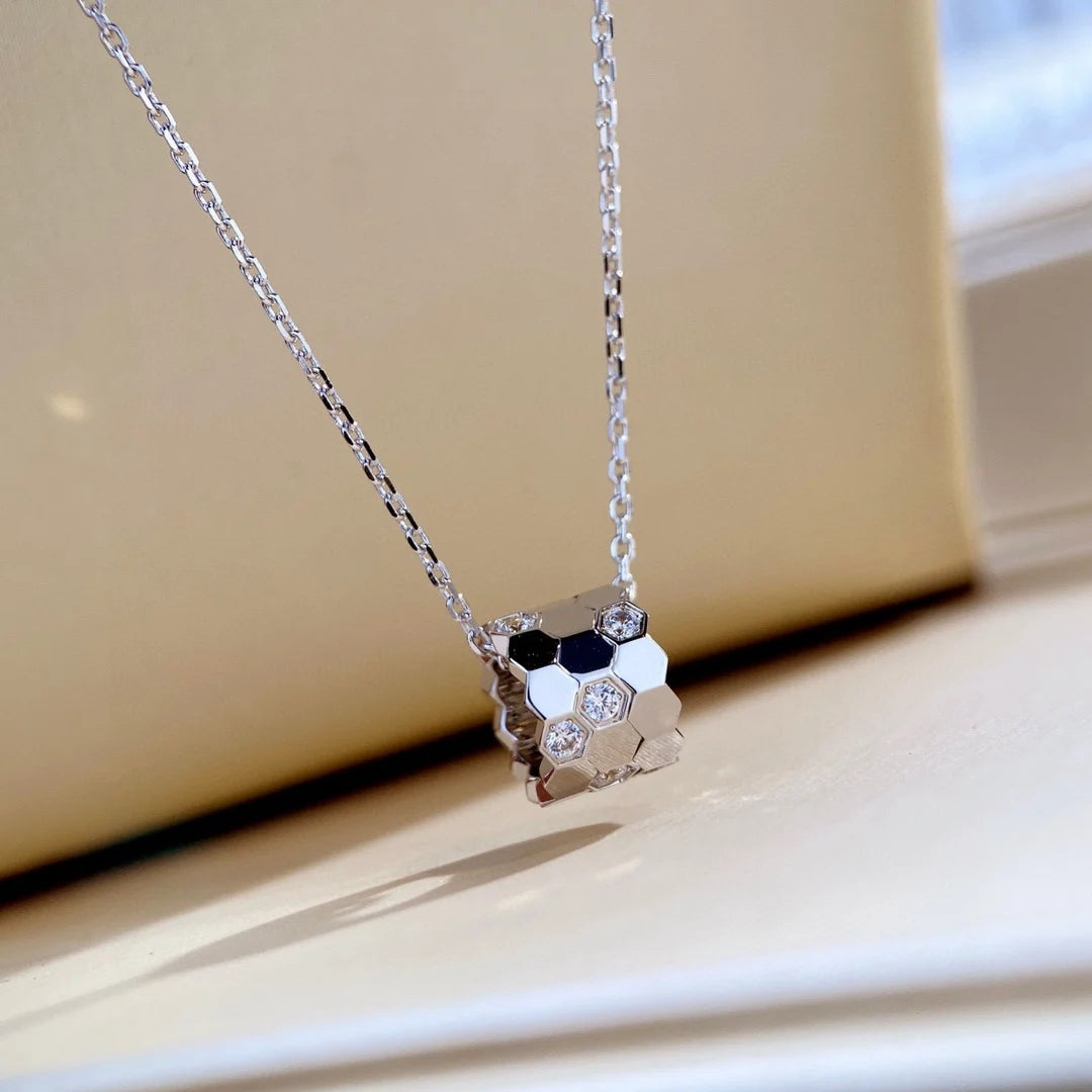 S 925 sterling silver diamond studded 18K gold premium
