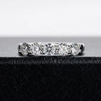 JoyceJelly 4mm D Color VVS Moissanite Ring For Women