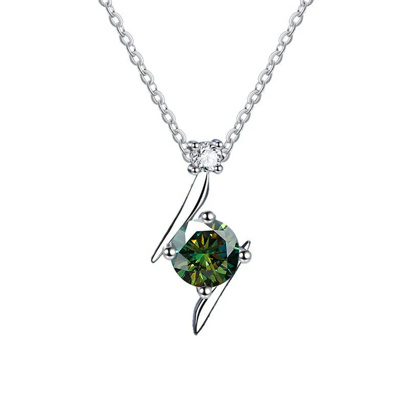 1.0 carat women moissantie pendant necklace for.