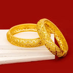 Luxus 24K 9999 reines Gold echtes Gold Damen offene C-
