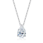 Oevas Water Drop 2-3CT 100% Real Moissanite Neckla