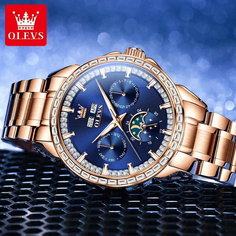Olevs 6695 NEW Men's Watches Full Multifunctional.