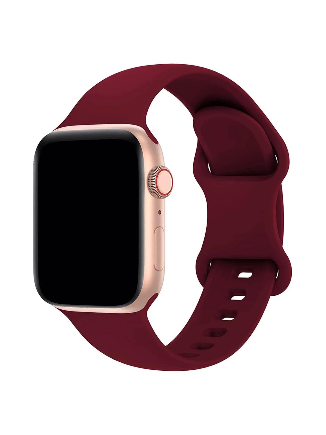 Soft Silicone Waterproof Sports Watch Band Compatible - Blue Pink / United States / 38mm 40mm 41mm|38mm-40mm-41mm S-M