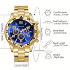 [4 montres à quartz d'affaires] Grand cadran tendance