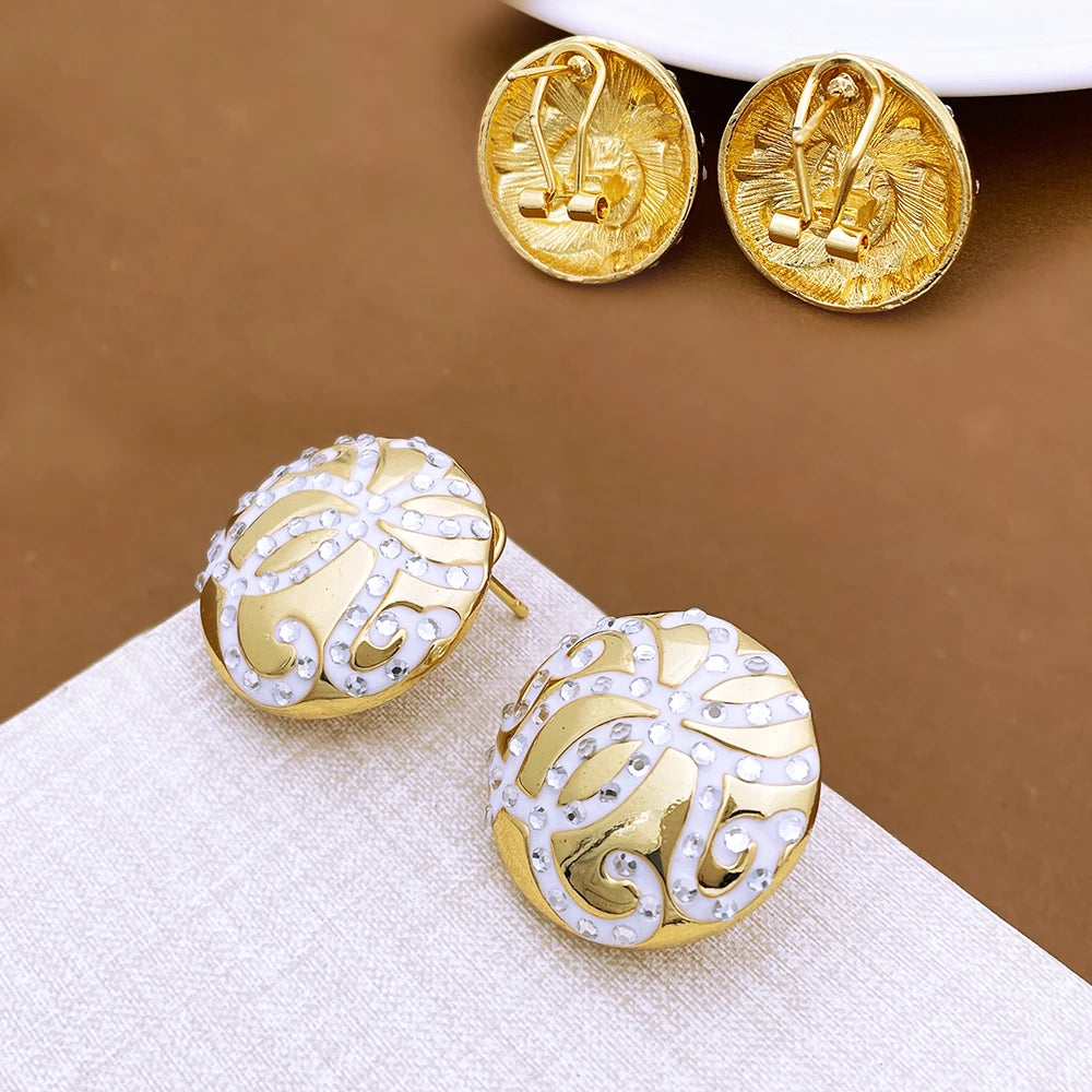 Classic Design Women Necklace Earrings Ring Bracel