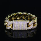 Bling Zircon Cuban Link Chain for Men Iced out.