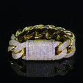 Bling Zircon Cuban Link Chain for Men Iced out.